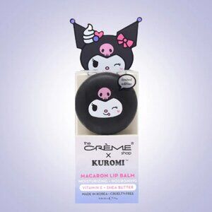 3/$30 The Crème Shop x Kuromi Macaron Lip Balm - Blueberry Smoothie